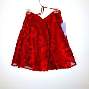 Jolene formal Valentines Day red mini skirt size 18.